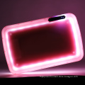 Hot Sale Printed Logo LED Weed Tray Rolling Plastic Glow Logo Tobacco Tray Rolling 28*21.5cm